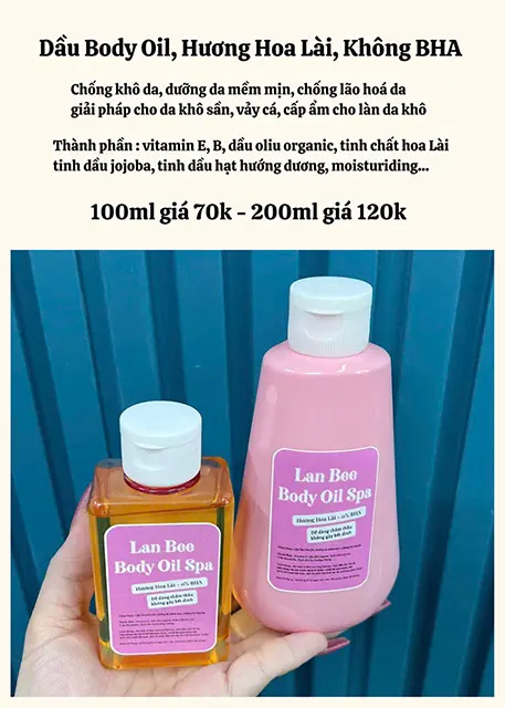 dầu body oil 4